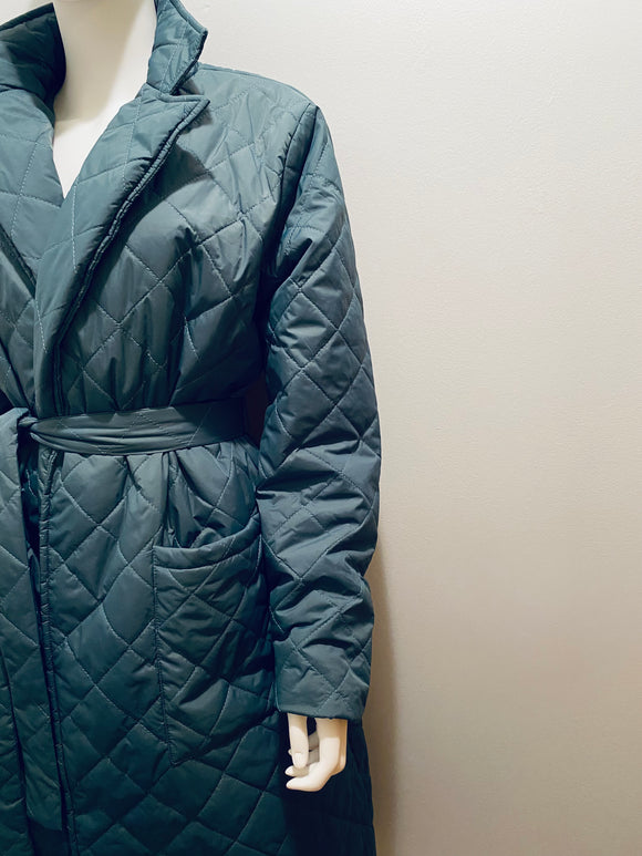 Quilted wrap Coat